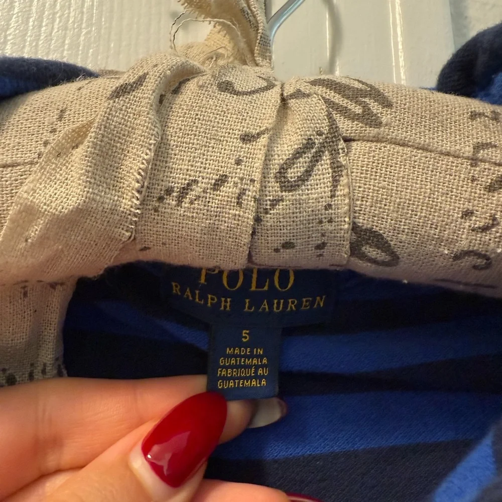 Polo by Ralph Lauren Navy and Blue Striped Kids Polo